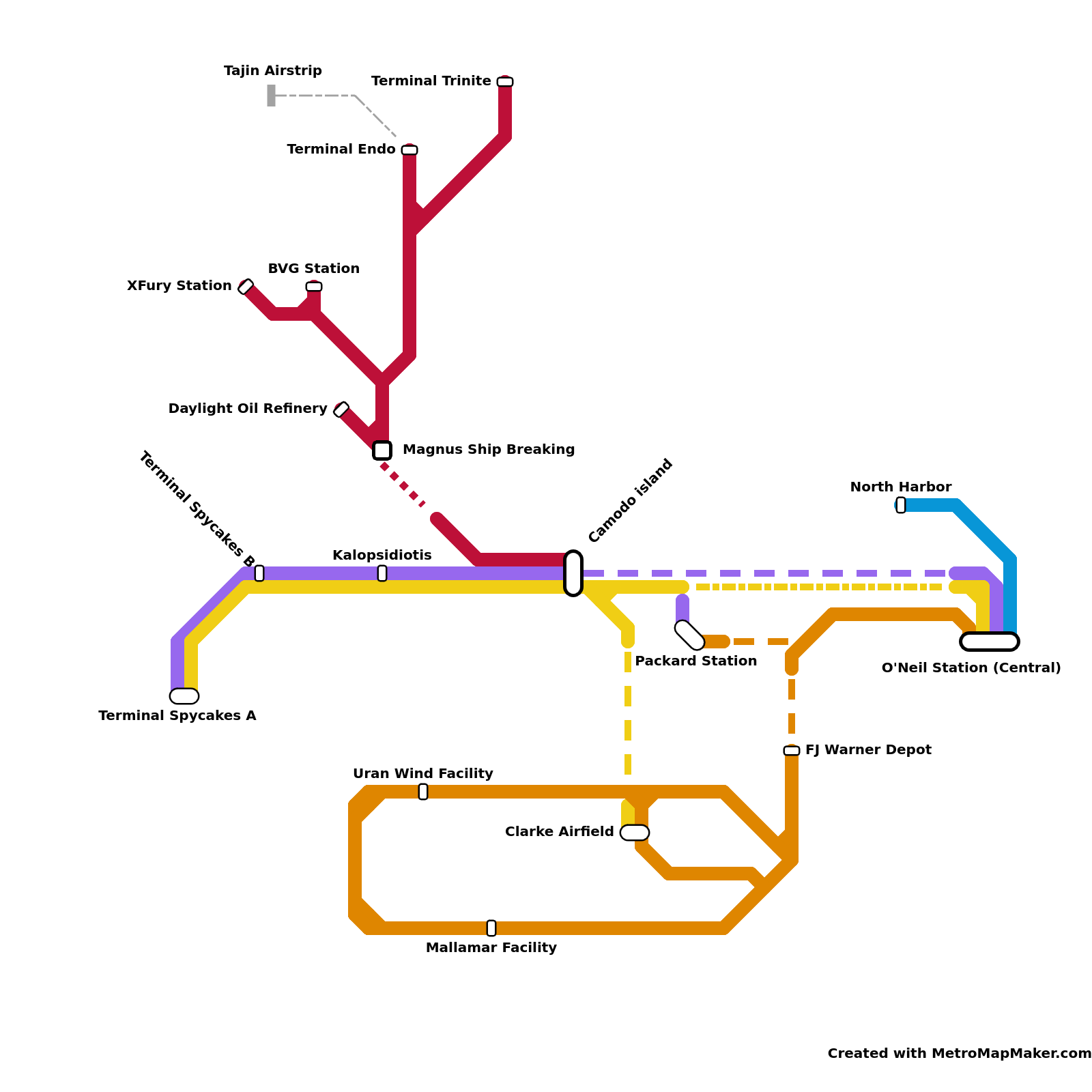 Metro map maker diagram